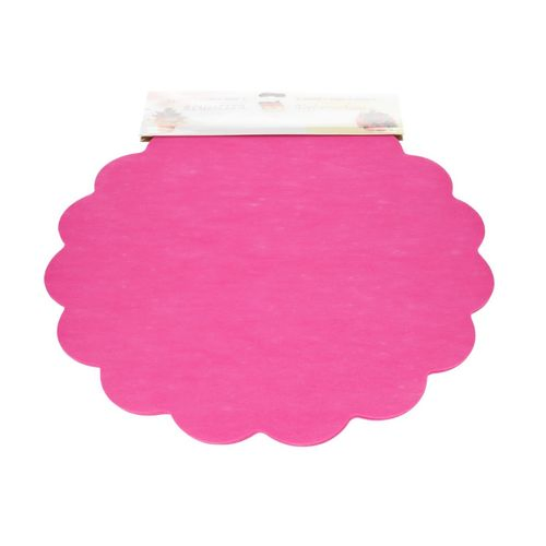 Dekostoff Blatt Blumella fuchsia D44cm x25
