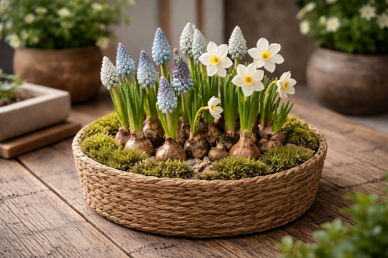 Korb Seegras Osaka natur D25cm H12cm