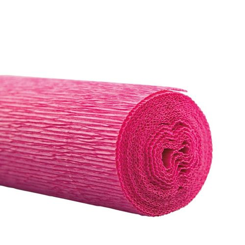 Papier Rolle 50cm Krepppapier fuchsia 2.5m