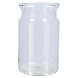 Glas Vase Milchkanne Roca klar D19cm H30cm