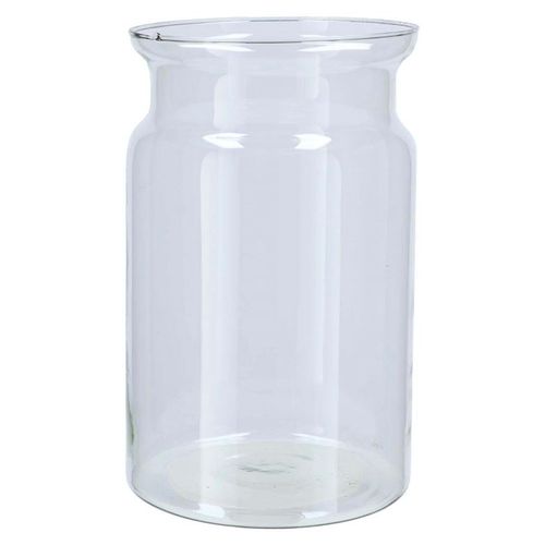 Glas Vase Milchkanne Roca klar D19cm H30cm