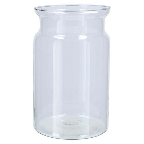 Glas Vase Milchkanne Roca klar D19cm H30cm