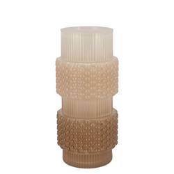 Glas Vase Mae sand 12x12x26cm