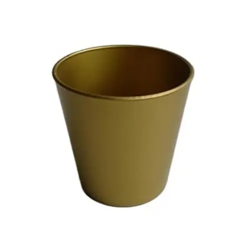 Melamine Übertopf gold D11cm H10.5cm