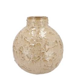 Keramik Vase Mika Cozy creme D18cm H18cm