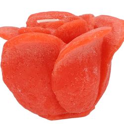Kerze Rose orange D11cm H09cm