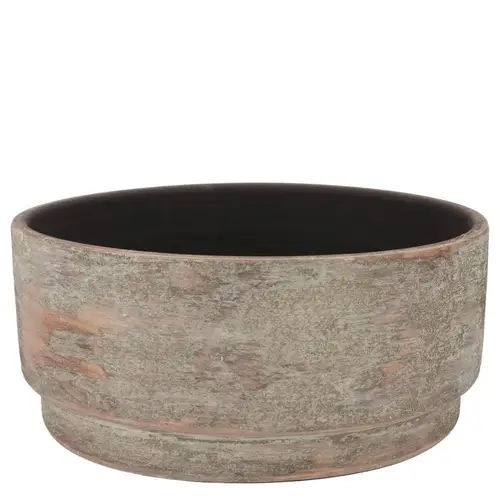 Keramik Schale Romy Rund braun 28x14cm