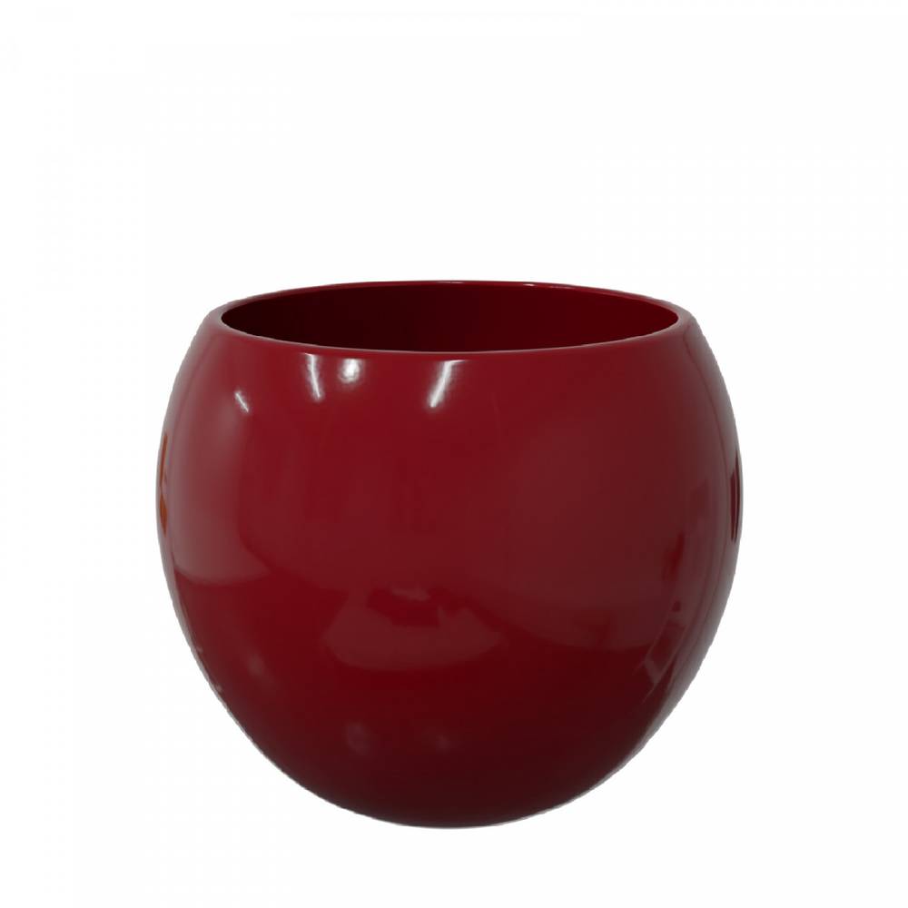 Keramik Bowl Übertopf rot D12.5/15cm H13cm 