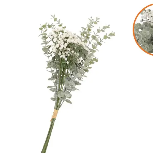 Seiden Eukalyptus grün Bündel 17x90