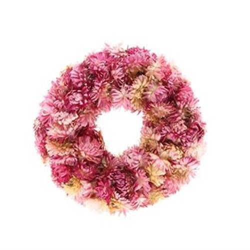 Kranz Helichrysum rosa D20cm