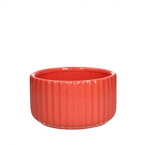 Keramik Übertopf Codi orange D15cm H08cm