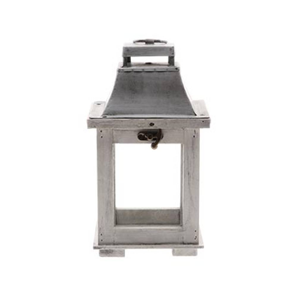 Windlichter Laterne Alba grau 13x11x23.5cm