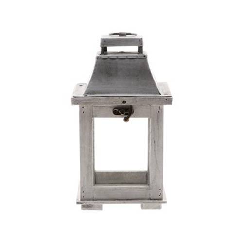 Windlichter Laterne Alba grau 13x11x23.5cm