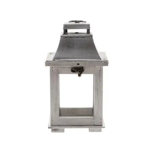 Windlichter Laterne Alba grau 13x11x23.5cm