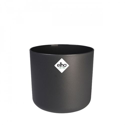 Kunststoff Übertopf Soft anthrazit D18cm H17cm