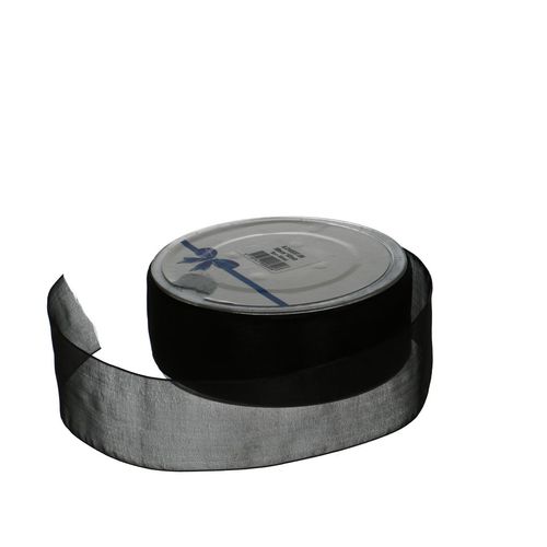 Band Organza schwarz 25mm 50m