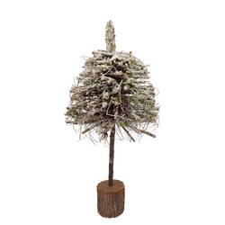 Baum Pappelmoos mit Schnee 30x30x80cm