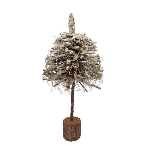 Baum Pappelmoos mit Schnee 30x30x80cm