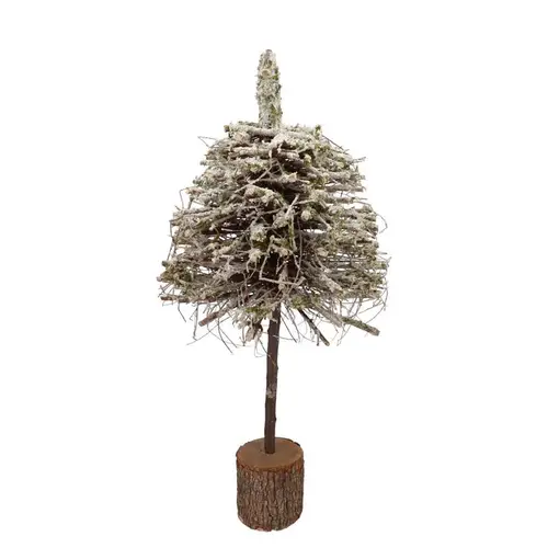 Baum Pappelmoos mit Schnee 30x30x80cm