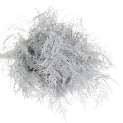 Plumoses weiss gefärbt 40cm
