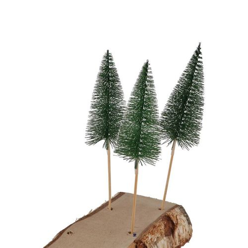 Weihnachtsbaum auf Stab Schnee 5x22cm x24