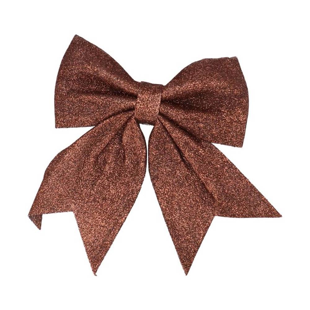 Schleife Shine kupfer 19x14cm x2