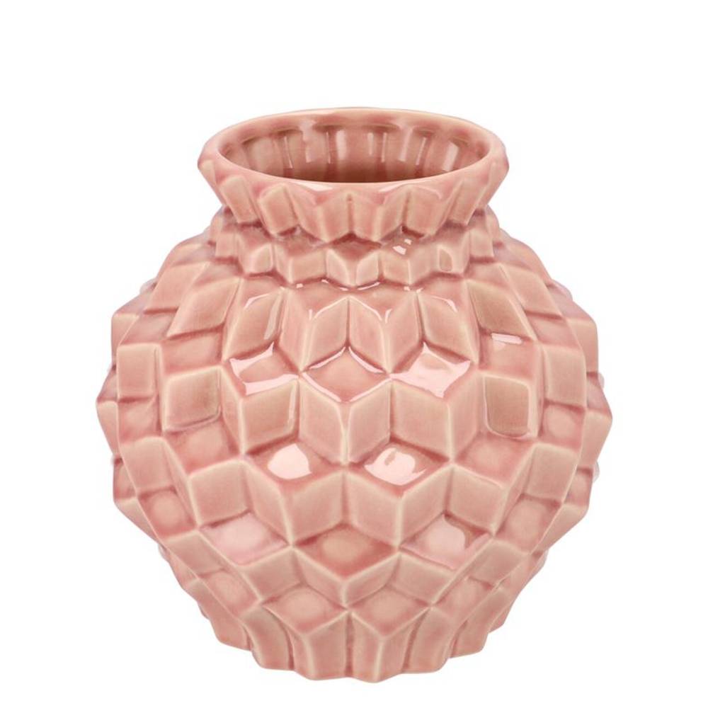 Keramik Vase Gia rosa 19x19x19cm