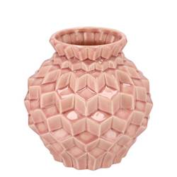 Keramik Vase Gia rosa 19x19x19cm