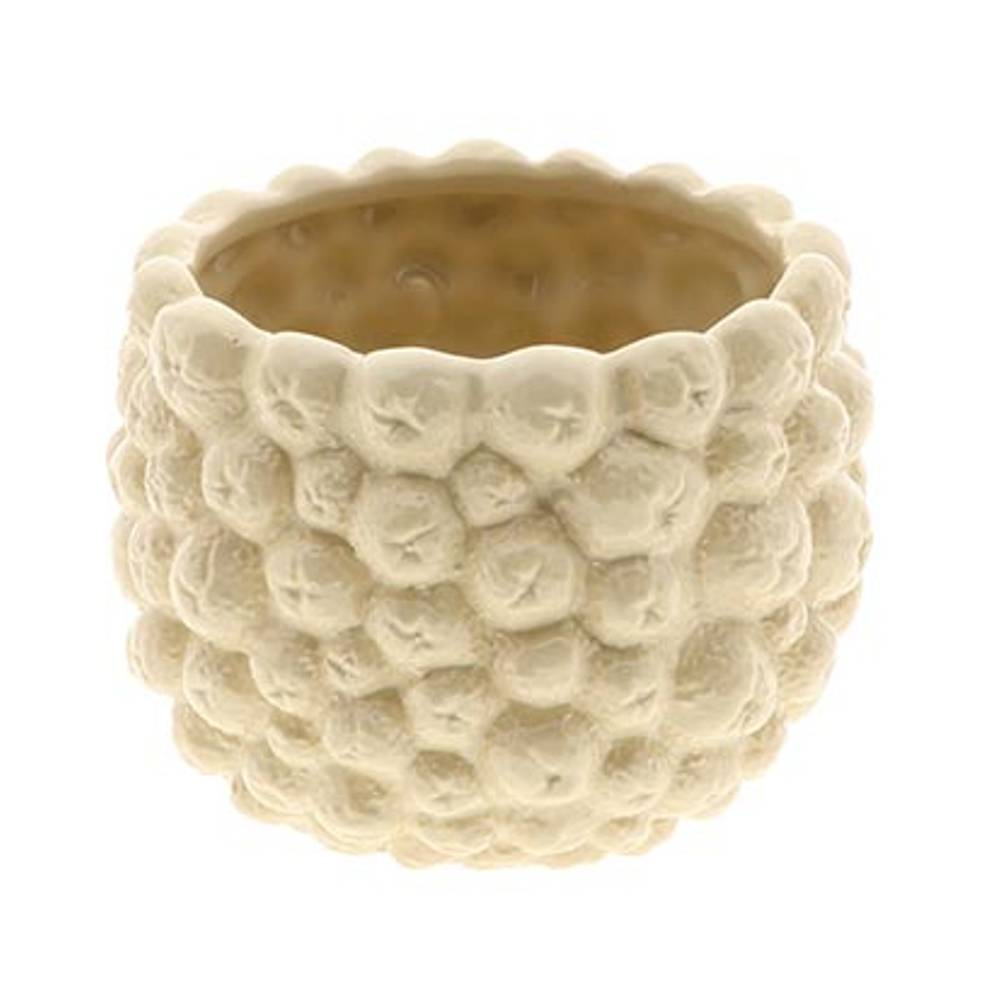 Keramik Übertopf Frutti gelb D21cm H15.5cm