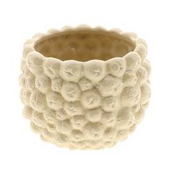 Keramik Übertopf Frutti gelb D21cm H15.5cm