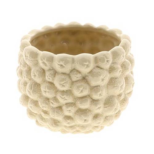 Keramik Übertopf Frutti gelb D21cm H15.5cm