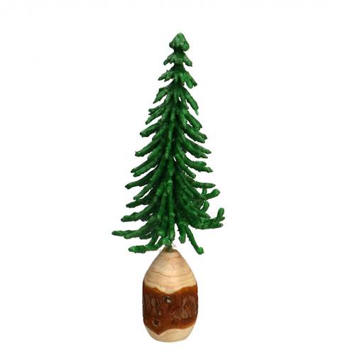 Deko Baum Picea Wachs grün D09cm H21cm 