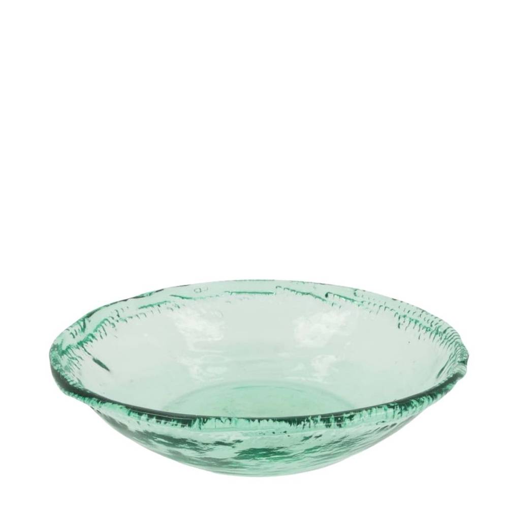 Glas Schale Recycle D33cm H08cm
