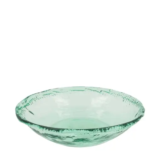 Glas Schale Recycle D33cm H08cm