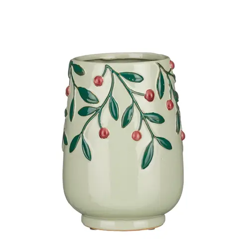 Keramik Vase Felice weiss D17cm H24cm 