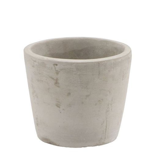 Beton Übertopf grau D11cm H09cm