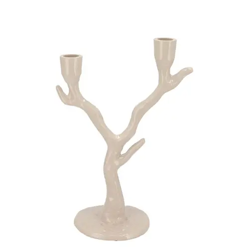 Kerzenständer Hawley creme 21x13x31cm