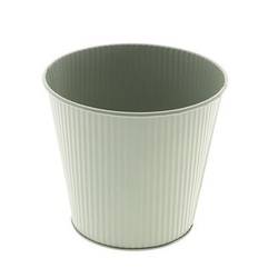 Zink Übertopf Civita grün D14cm H13cm