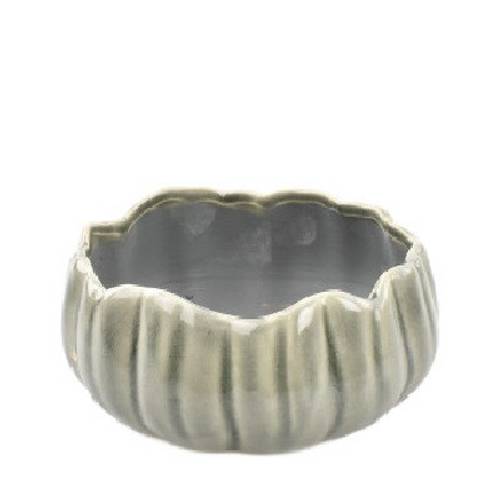 Keramik Schale Bulb grau D15.5cm H08cm
