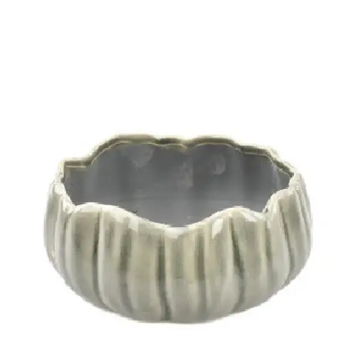 Keramik Schale Bulb grau D15.5cm H08cm