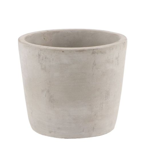 Beton Übertopf grau D13cm H11cm