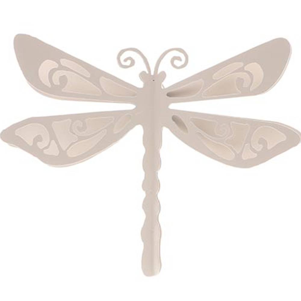 Wandaufhänger Libelle creme D25.5cm