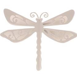 Wandaufhänger Libelle creme D25.5cm