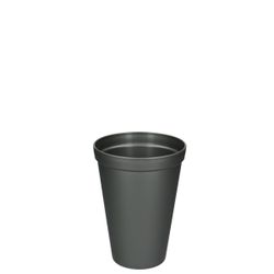 Kunststoff Vase grau D15cm H20cm 2l