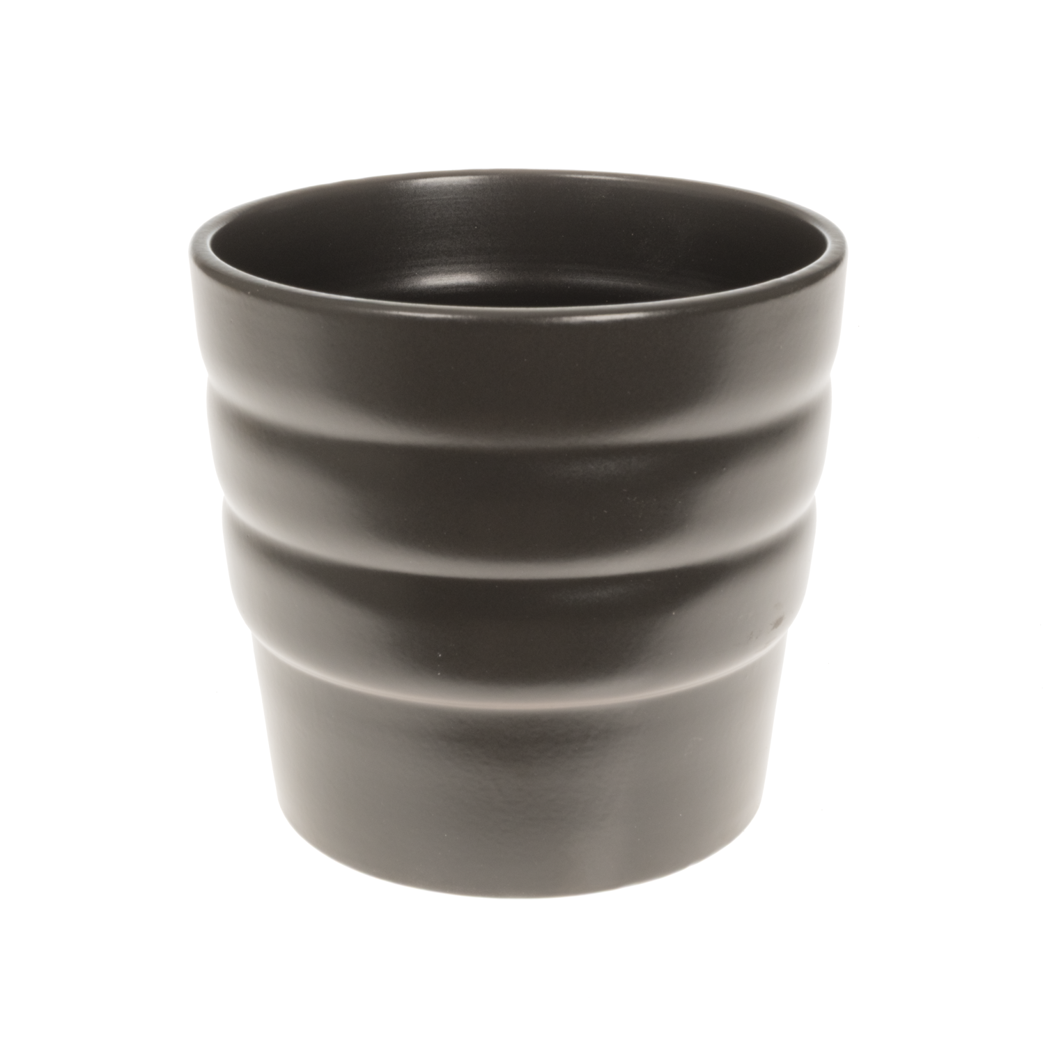Keramik Übertopf Stockholm anthrazit D13cm H14cm