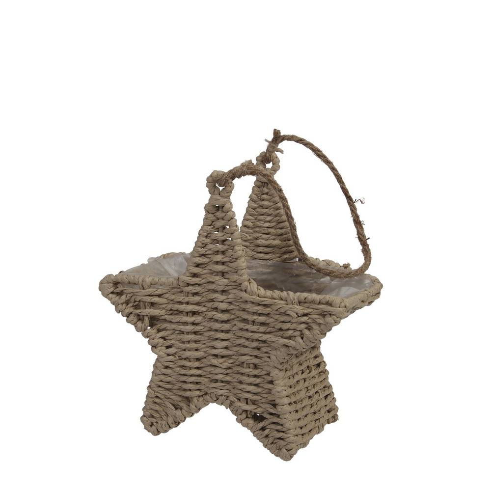 Korb Stern braun 20x10x21cm