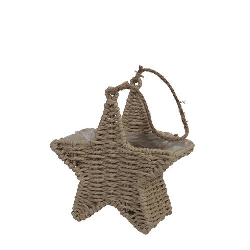 Korb Stern braun 20x10x21cm