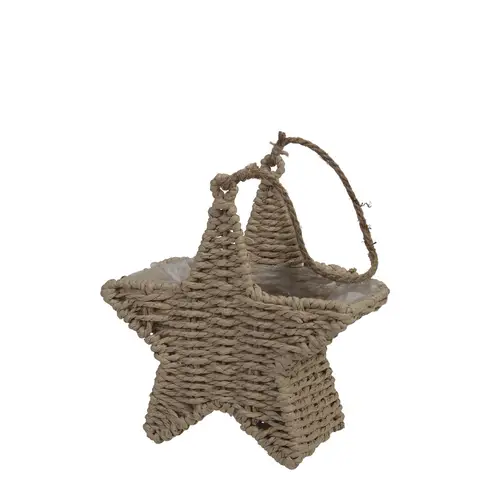 Korb Stern braun 20x10x21cm