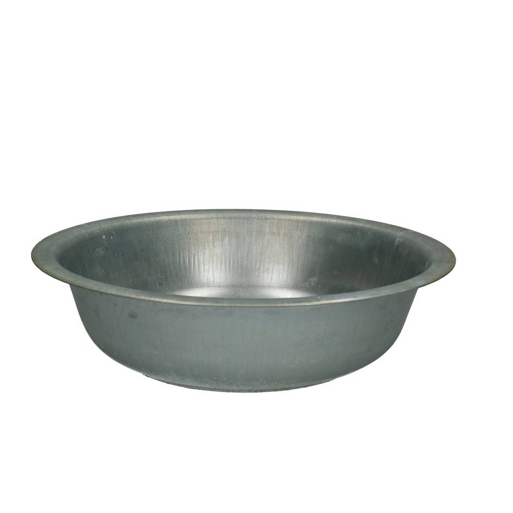 Zink Schale silber D34x8cm