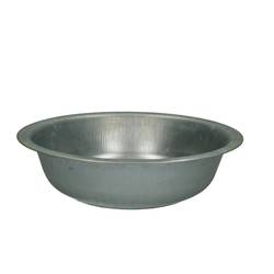 Zink Schale silber D34x8cm